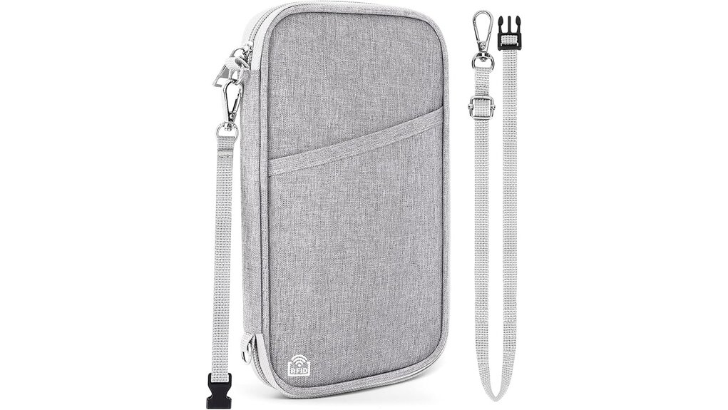Travel Document Organizers (Family-Size) for Smooth Travel 6 grey rfid passport organizer