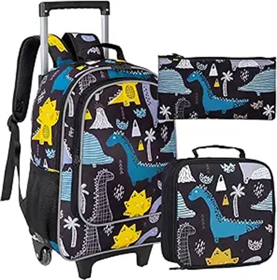 Kids' Luggage: Rolling vs Backpack, Which to Choose 15 gxtvo kids rolling dinosaur