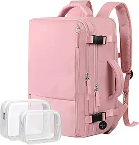 hanples 40l pink backpack