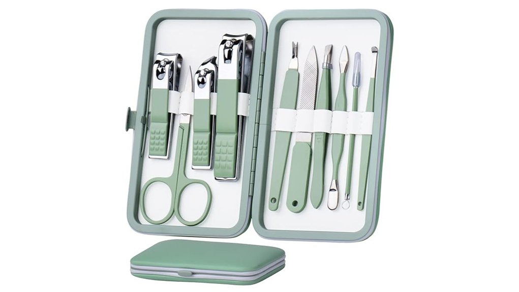 Best Tweezers & Grooming Tools for Travel Kits 10 hantekas 10 in 1 manicure set