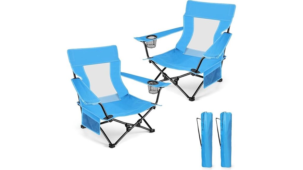 Lightweight & Portable Beach Chairs for Ultimate Sand Comfort 11 hasteel blue beach seats