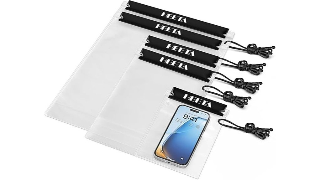 Waterproof Pouches for Valuables: Ultimate Protection On the Go 5 heeta five pack waterproof drybags