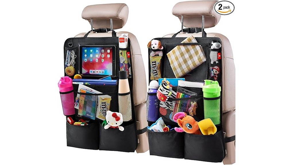The Best Seat Organizers for Rental Cars 3 helteko 2 pack backseat tablet holder