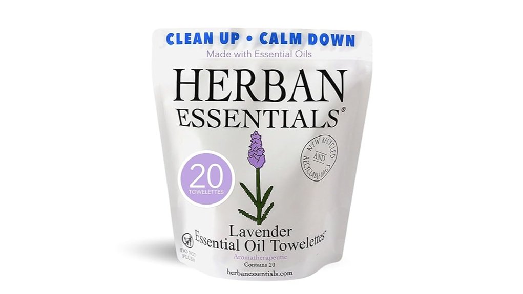 Face Wipes for Long Flights That Keep You Fresh 9 herban essentials lavender towelettes