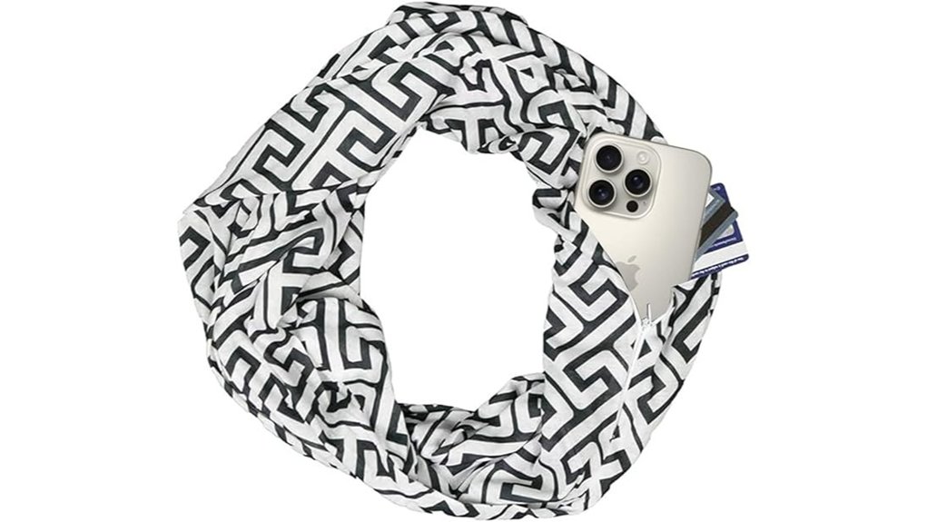 hidden pocket infinity scarf