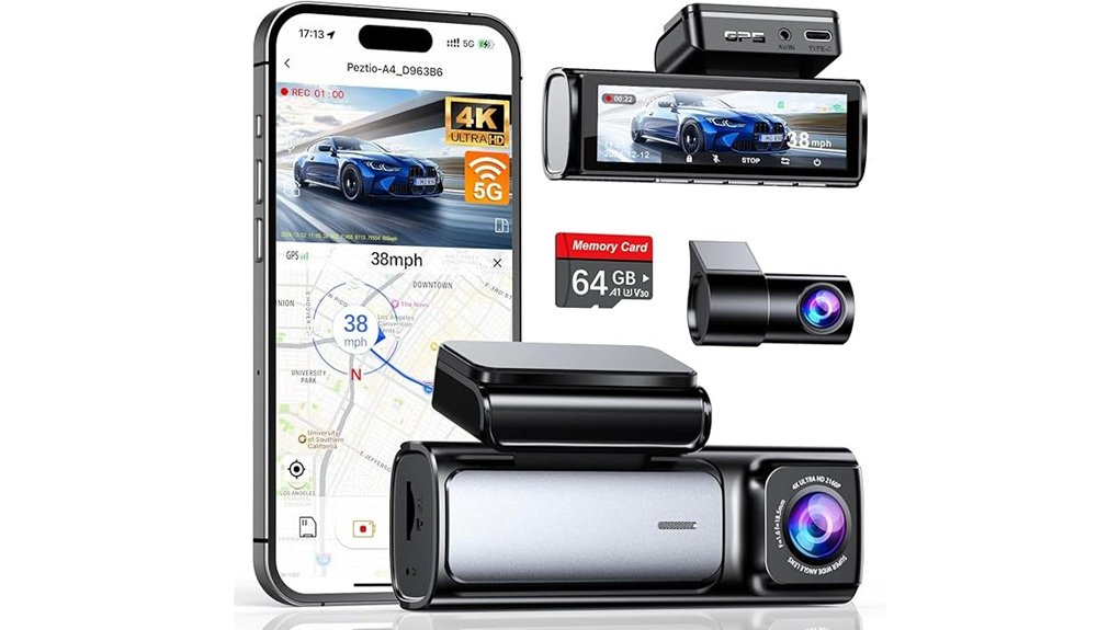 7 Best Dash Cam (Road Trips) 5 high resolution dual camera