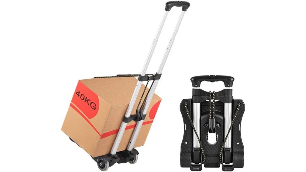 Best Luggage Carts for Heavy Bags 6 hivexagon folding luggage cart 88lbs