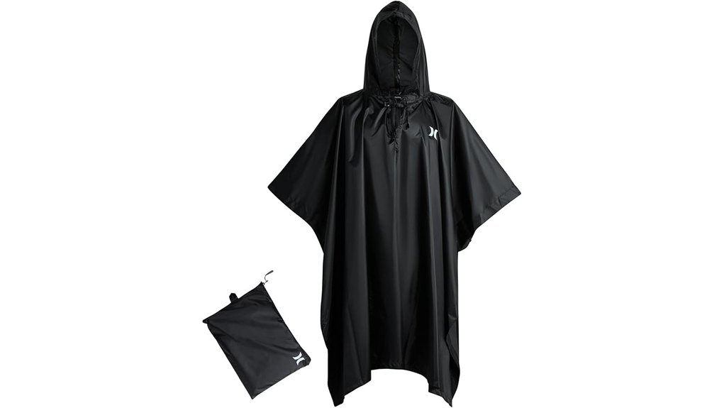 Packable Ponchos That Feel Light, Not Trashy 4 hurley packable waterproof poncho