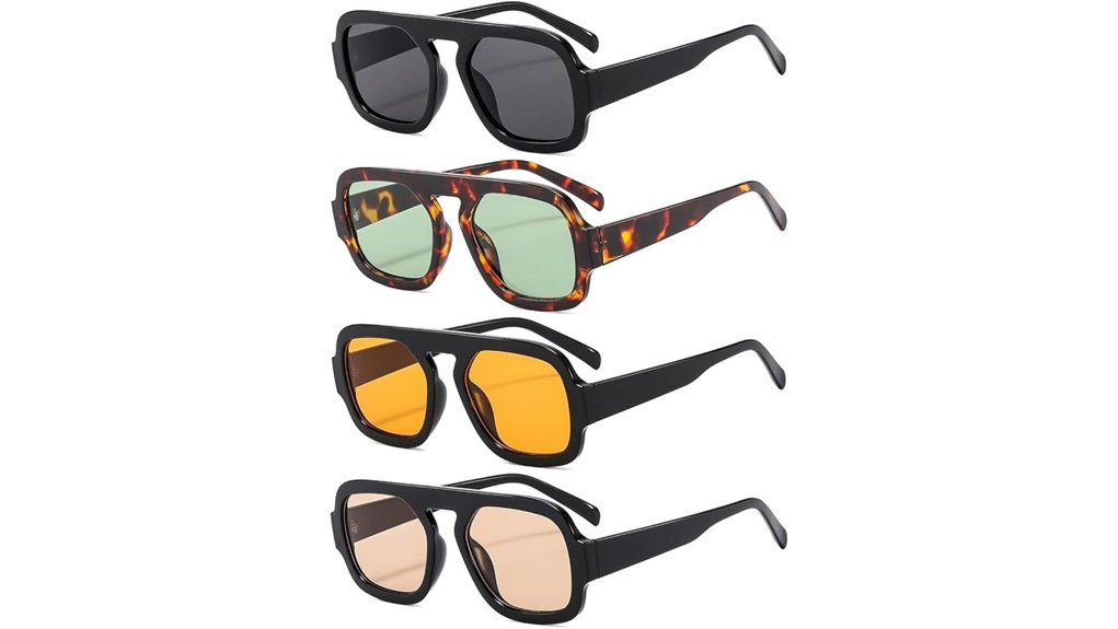 Sunglasses Styles for City Streets and Sun 6 ikanoo four piece retro sunglasses