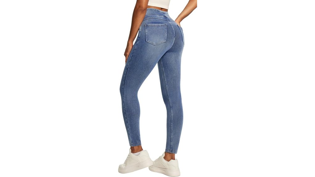 The Best Travel Jeans That Won't Bulk Up Luggage 1 iuga stretchy high waist jeggings