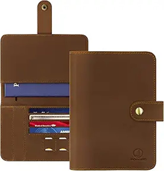 Passport Holders: Leather, Fabric, and RFID Options 13 jack chris rfid blocking leather passport