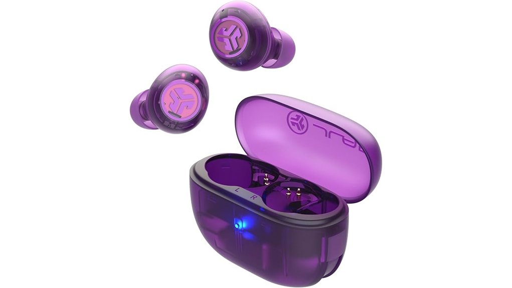Top Wireless Earbuds Travelers Love for Battery, Fit & ANC 14 jlab transparent purple earbuds