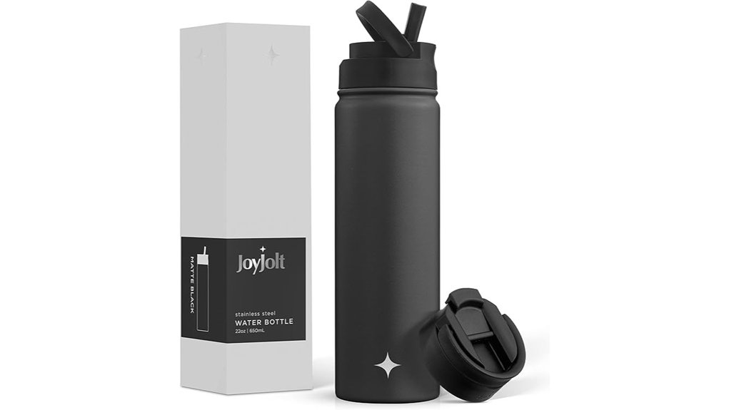 Reusable Water Bottles: Insulated or Lightweight for Travelers 13 joyjolt 22oz triple insulated