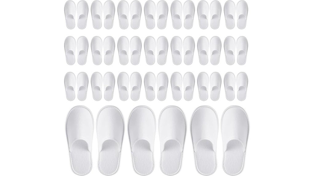 juvale disposable guest slippers 24 pack