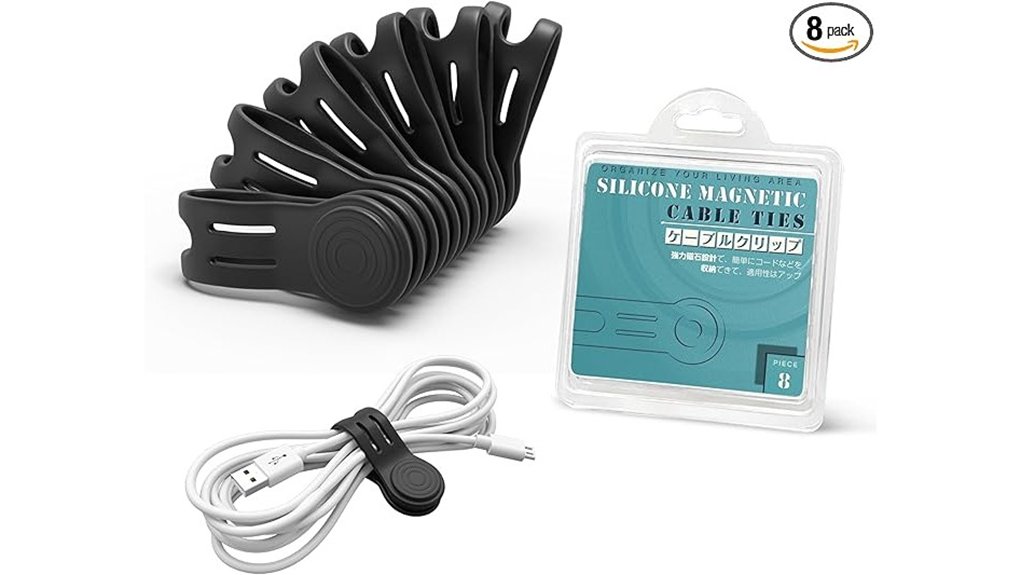 Best Cable Clips and Cable Tidies for Travel 8 kanemc magnetic cord ties