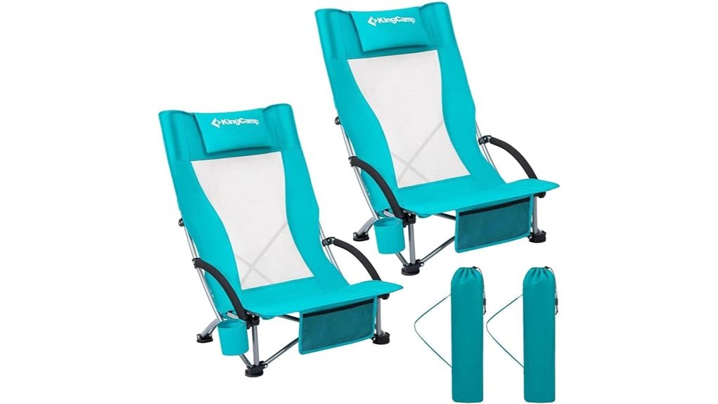 Lightweight & Portable Beach Chairs for Ultimate Sand Comfort 2 kingcamp 300lb beach chair