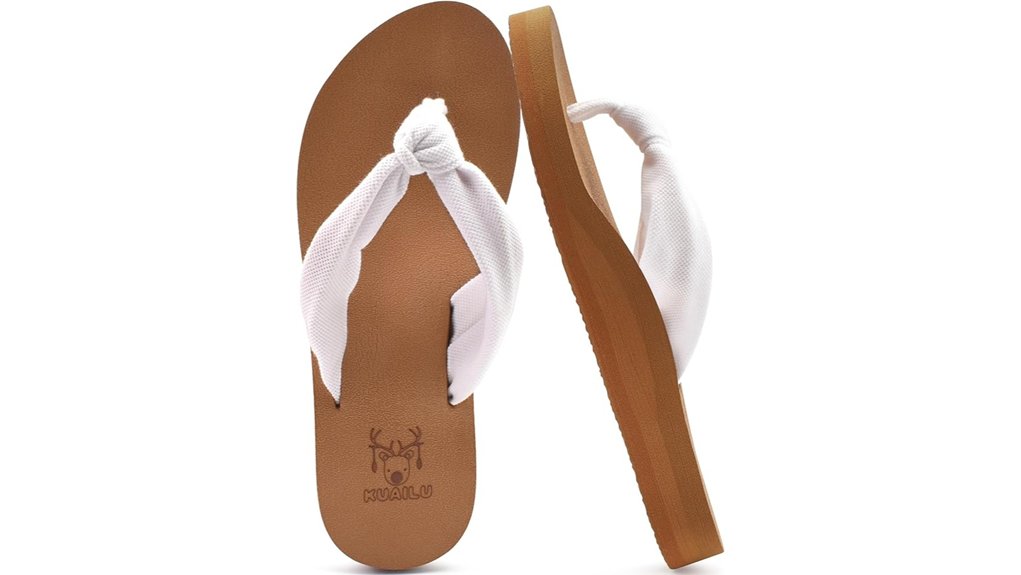 kuailu women arch flip flop