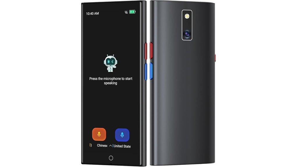 language translation device screen