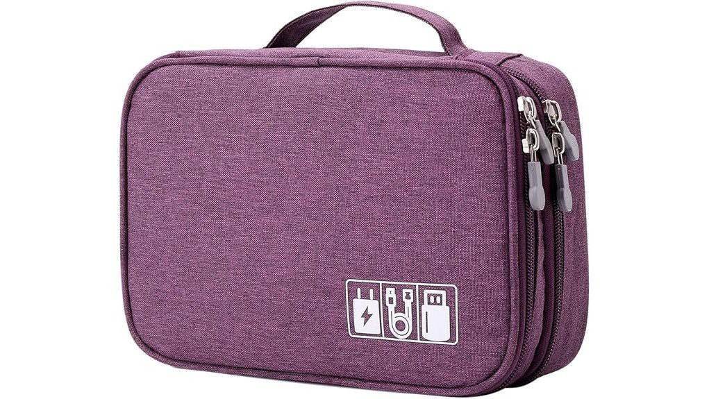 Cable Organizer Pouches to Keep Your Cords Tangle-Free 8 lanola double layer organizer