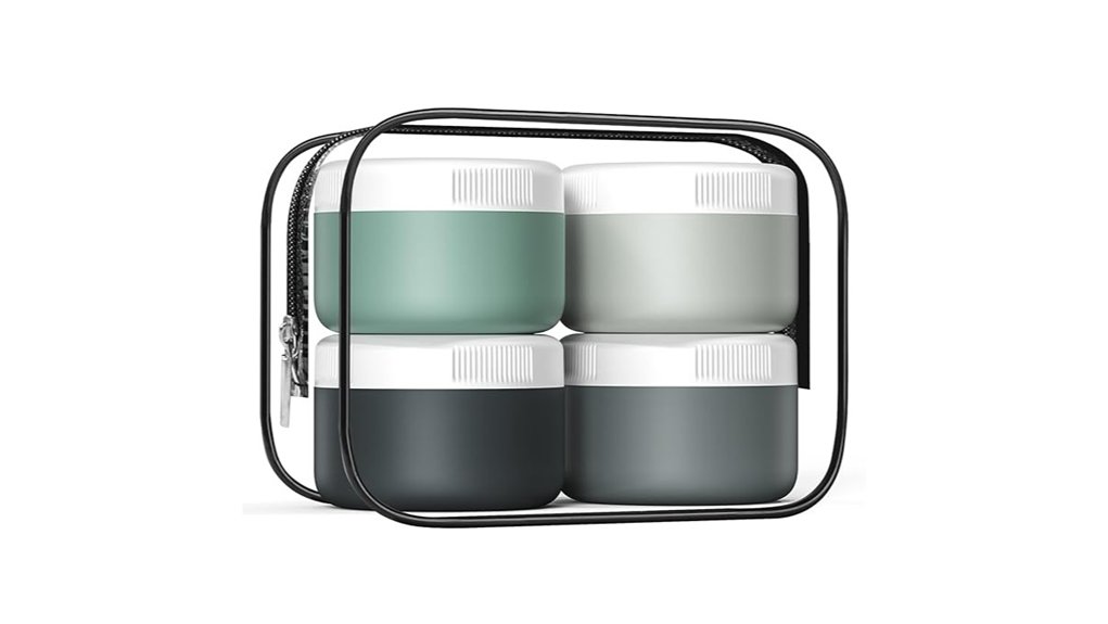 leak proof silicone travel containers