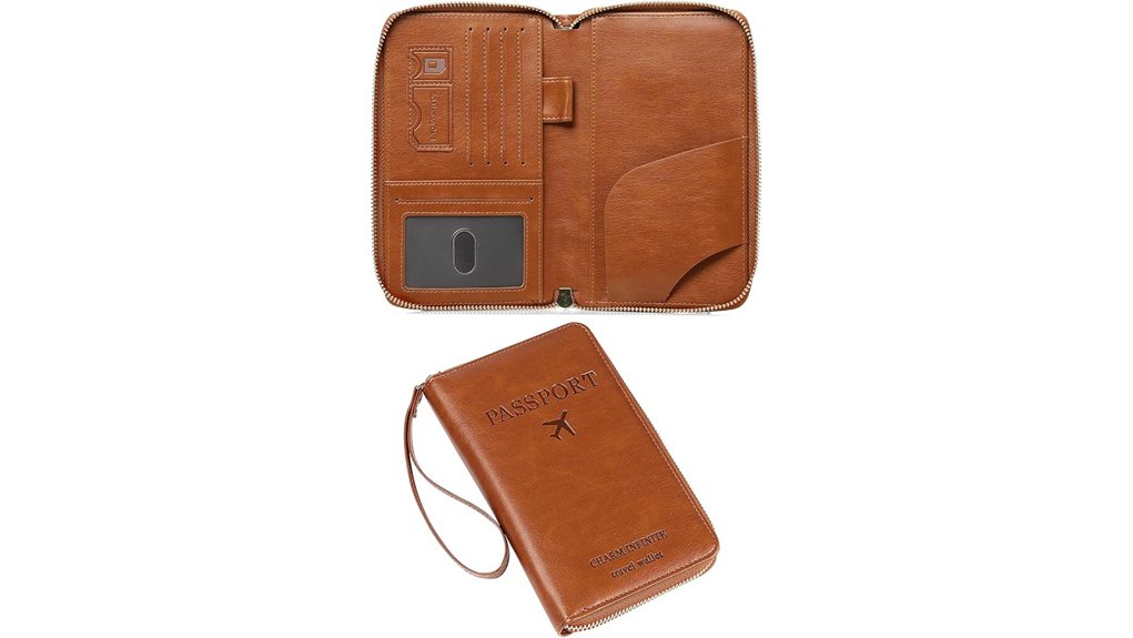 Passport Holders: Leather, Fabric, and RFID Options 1 leexton leather rfid blocking passport wallet