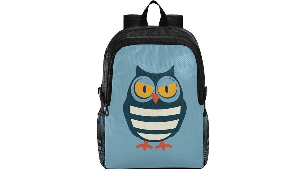 lightweight packable owl backpack