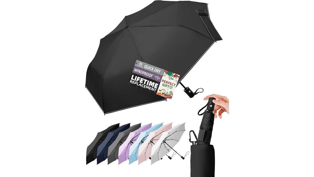 Best Compact Umbrellas for City Rain 14 lilac compact windproof umbrella