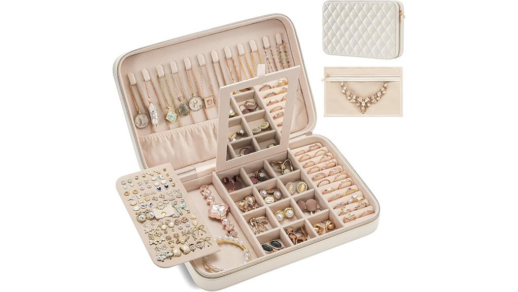 Jewelry Travel Cases That Keep Everything Untangled 6 lolalet travel jewelry case