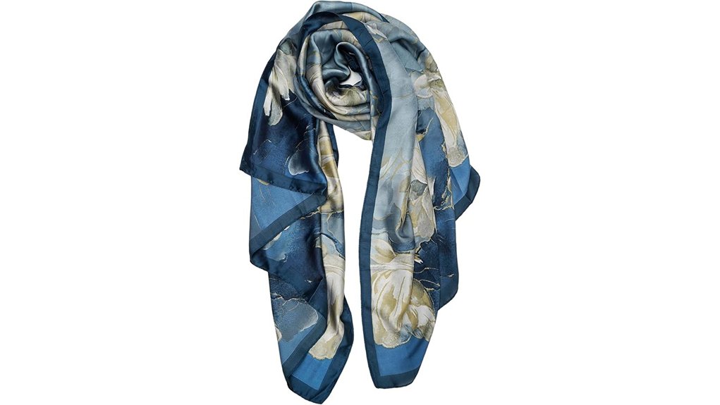 long mulberry silk scarf