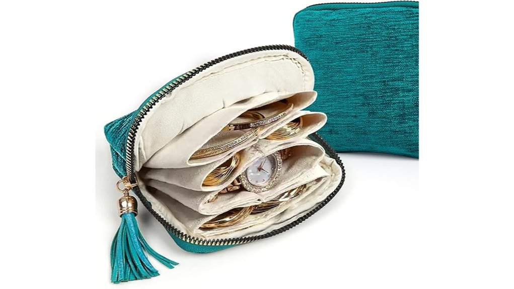 Jewelry Travel Cases That Keep Everything Untangled 4 lotofun travel velvet 5 layer