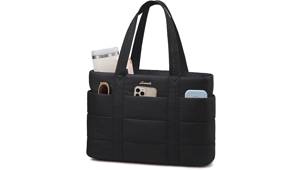 Tote Bags That Double as Personal Items 13 lovevook large puffer tote