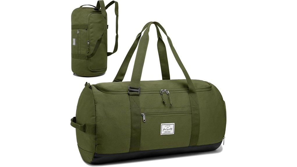 lyweem 60l travel duffel with shoes compartment