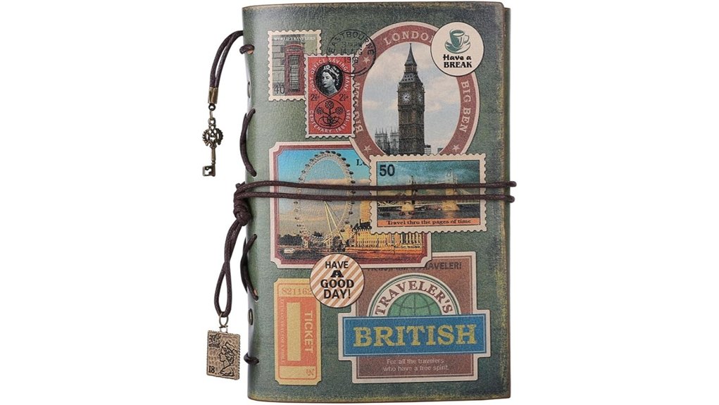 maleden leather spiral traveler