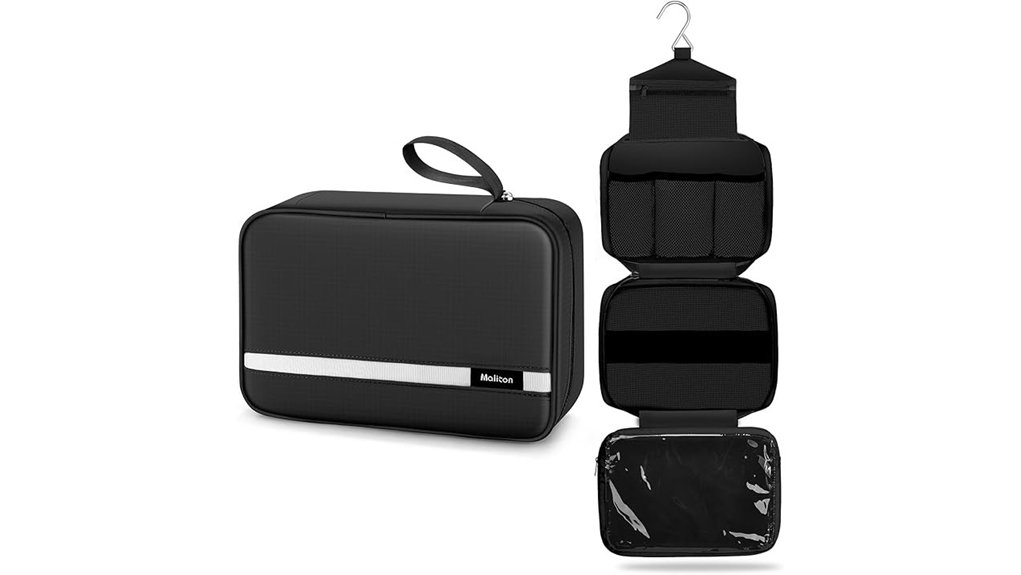Must-Have Hanging Toiletry Bags for Tiny Bathroom Spaces 15 maliton 4 compartment waterproof bag