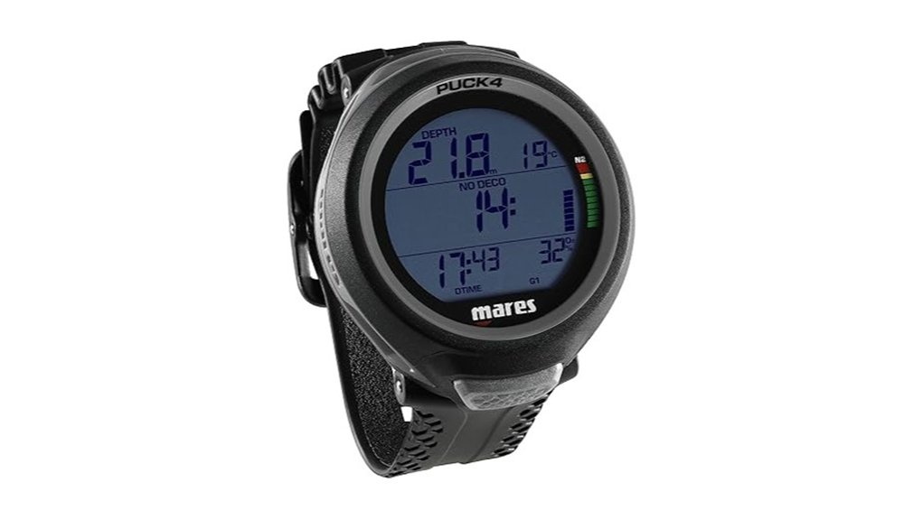 Best Scuba Dive Computers for Recreational Divers 10 mares puck 4 black