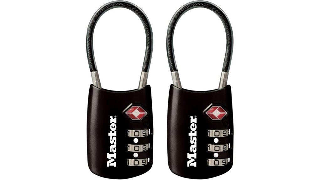 Best Travel Locks: Cable Lock, Padlock, and Combination Lock 4 master lock tsa 2 pack