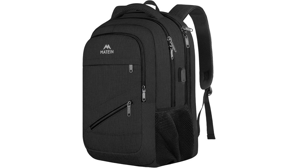 matein 15 6 inch black backpack
