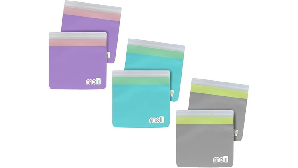 Reusable Snack Bags With Leakproof Zippers For Flights 11 melii leakproof sandwich bags