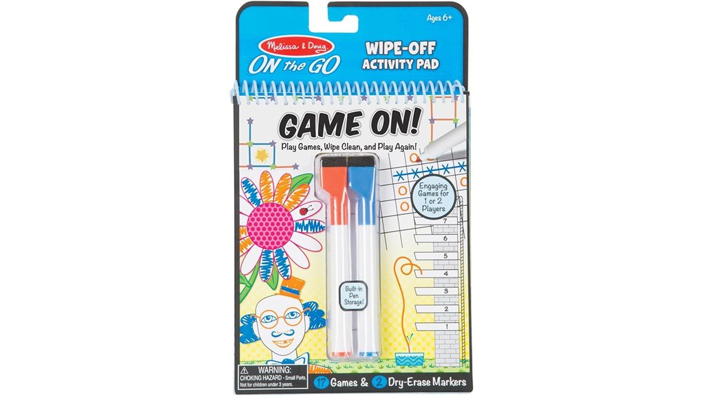 Travel Games & Entertainment for Flights That Pass the Time 5 melissa doug wipe off pad