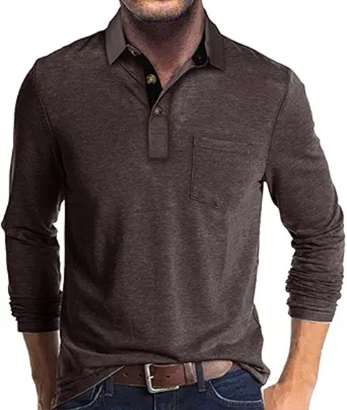 men s long sleeve polo shirt