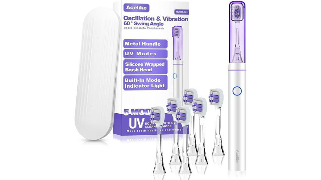 Electric Toothbrushes for Travel (Case + Battery Life) Ready 10 metal uv vibrating 6 head timer