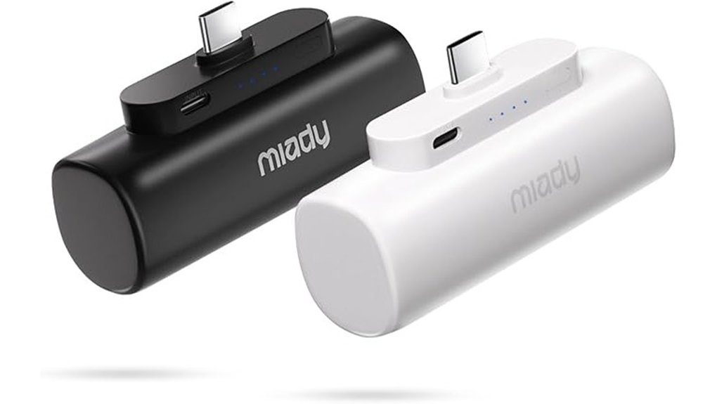 Top USB-C Chargers That Fast-Charge On The Go 2 miady two pack 5000mah type c