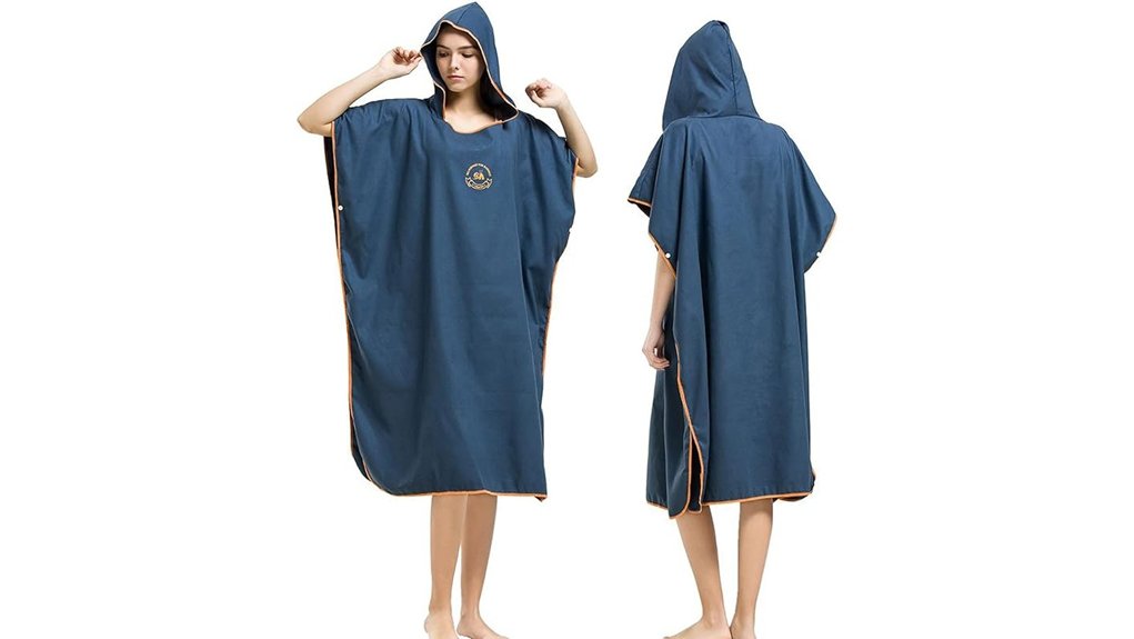 microfiber hooded surf poncho