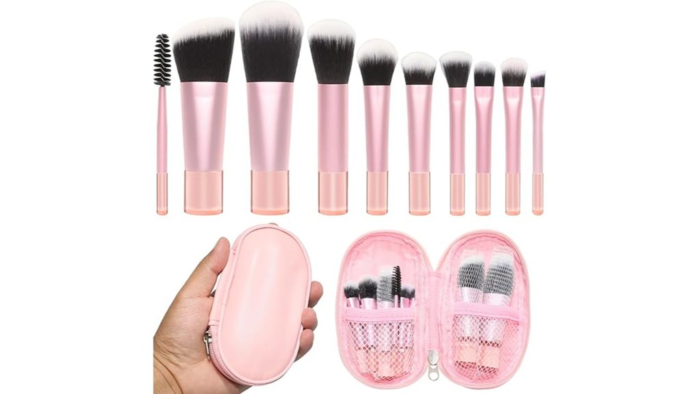 Best Mini Makeup Brush Sets for Effortless Travel 12 mini 10 brush travel set