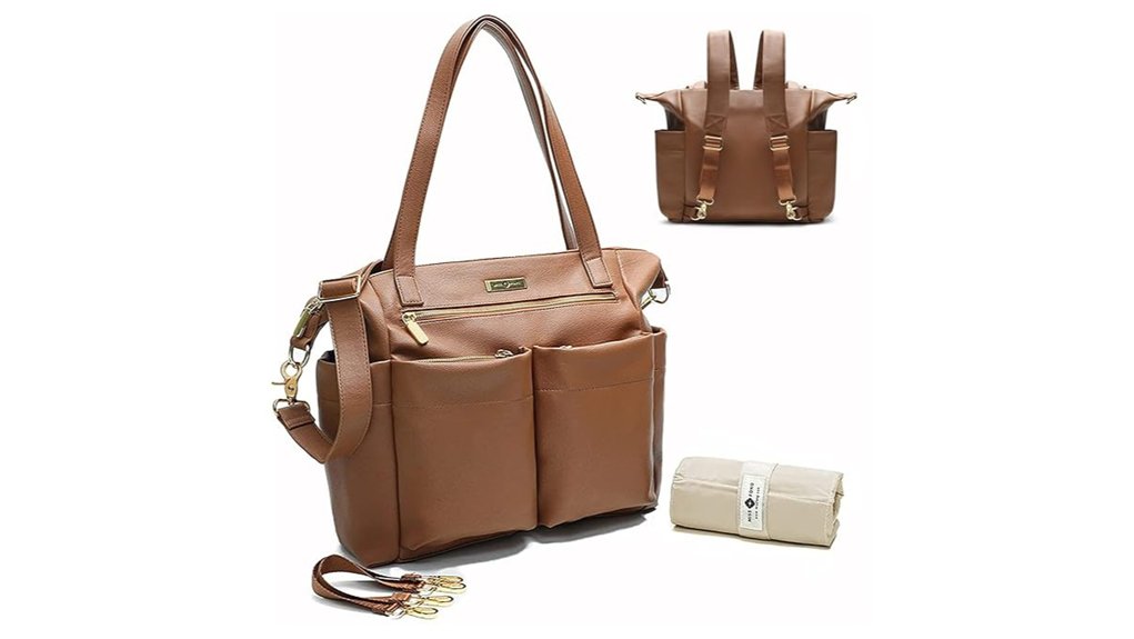 Diaper Bags That Look Like Regular Bags 9 miss fong leather diaper tote