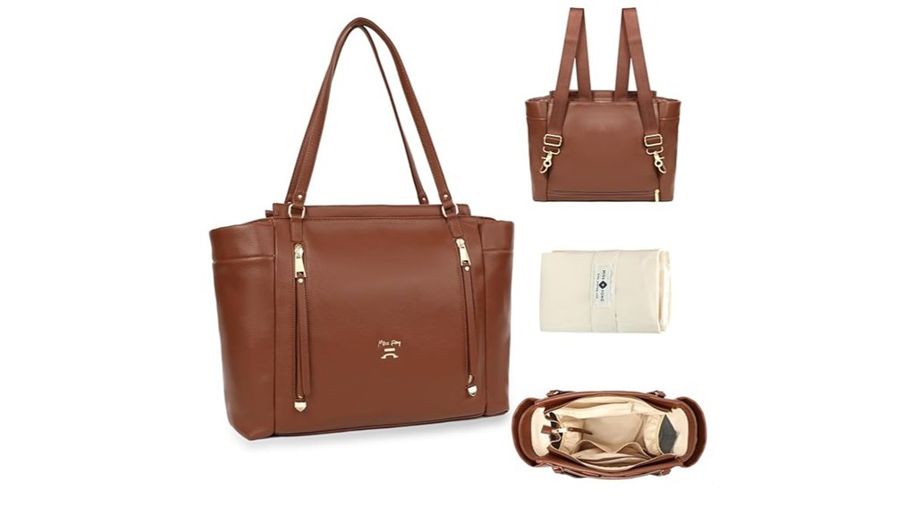 Diaper Bags That Look Like Regular Bags 3 miss fong leather tote