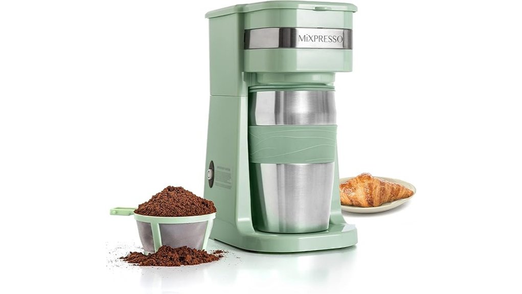 mixpresso green single serve maker