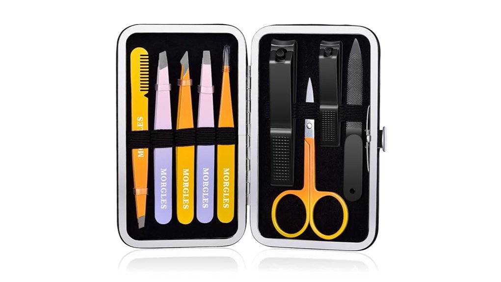 Best Tweezers & Grooming Tools for Travel Kits 5 morgles 9 pack tweezers set