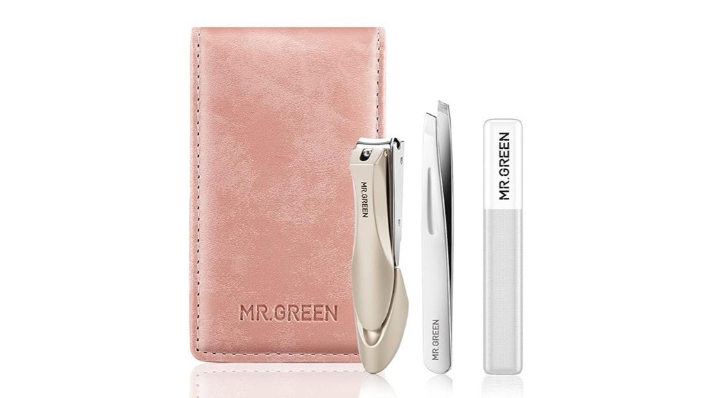 Best Nail Clippers for TSA-Friendly Kits 15 mr green 3 piece stainless clippers