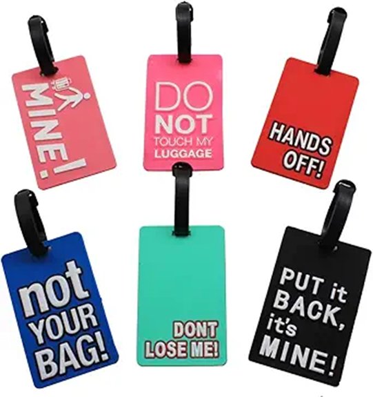 mziart colorful luggage tags